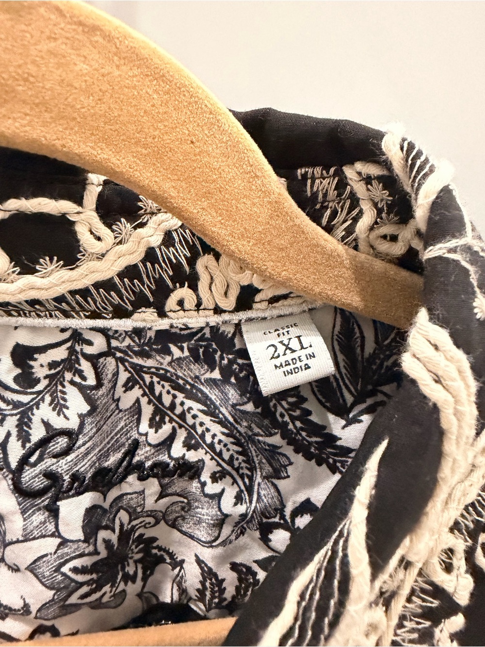 Robert Graham Imbriglio Shirt Mens 2XL Black Embroidered Paisley NWT $298 Classi - Picture 6 of 9
